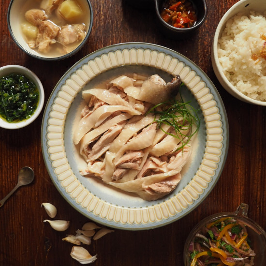 無骨老饕蔥油雞